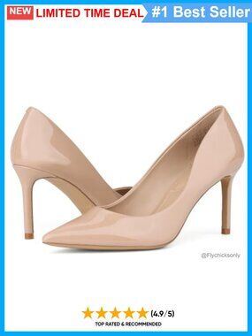 Women's Stiletto Pumps 3 Inch Closed Pointed Toe Slip On High Heels